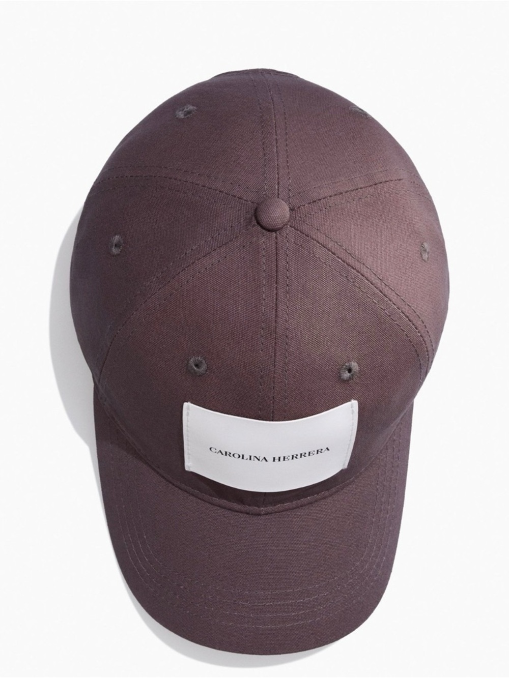 Carolina Herrera Taupe Baseball Cap with White Logo Patch NWT Unisex - Picture 5 of 9
